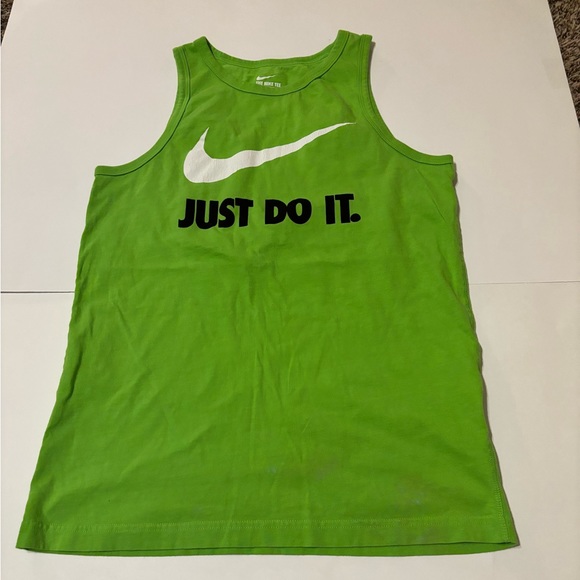 Nike kids unisex green tank top size large - Picture 1 of 3